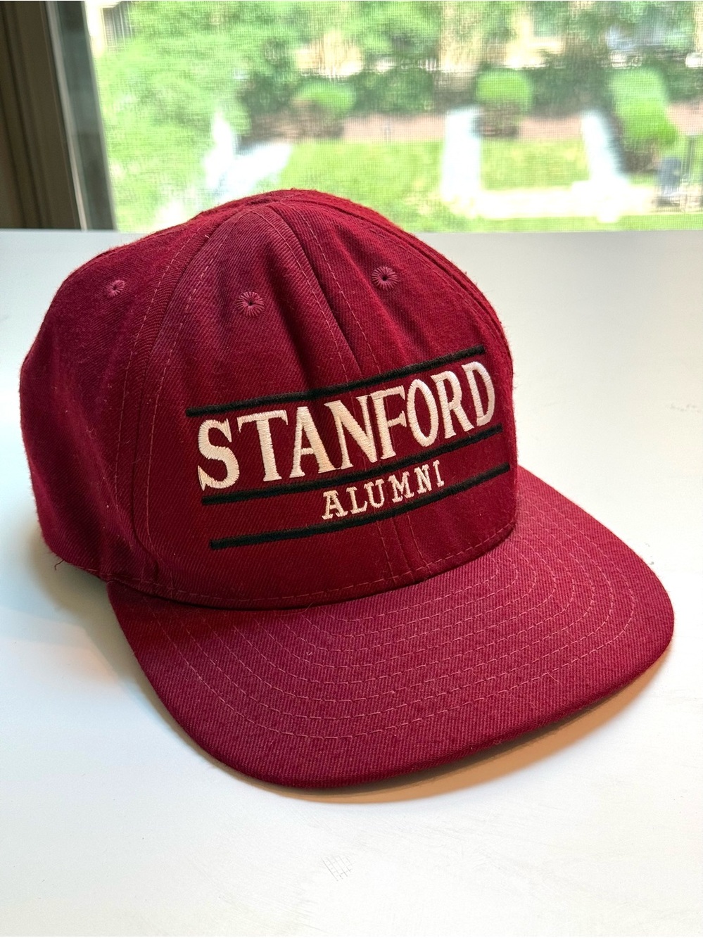 Vintage California Headwear L.A. USA made Stanford Alumni Maroon SnapBack Hat